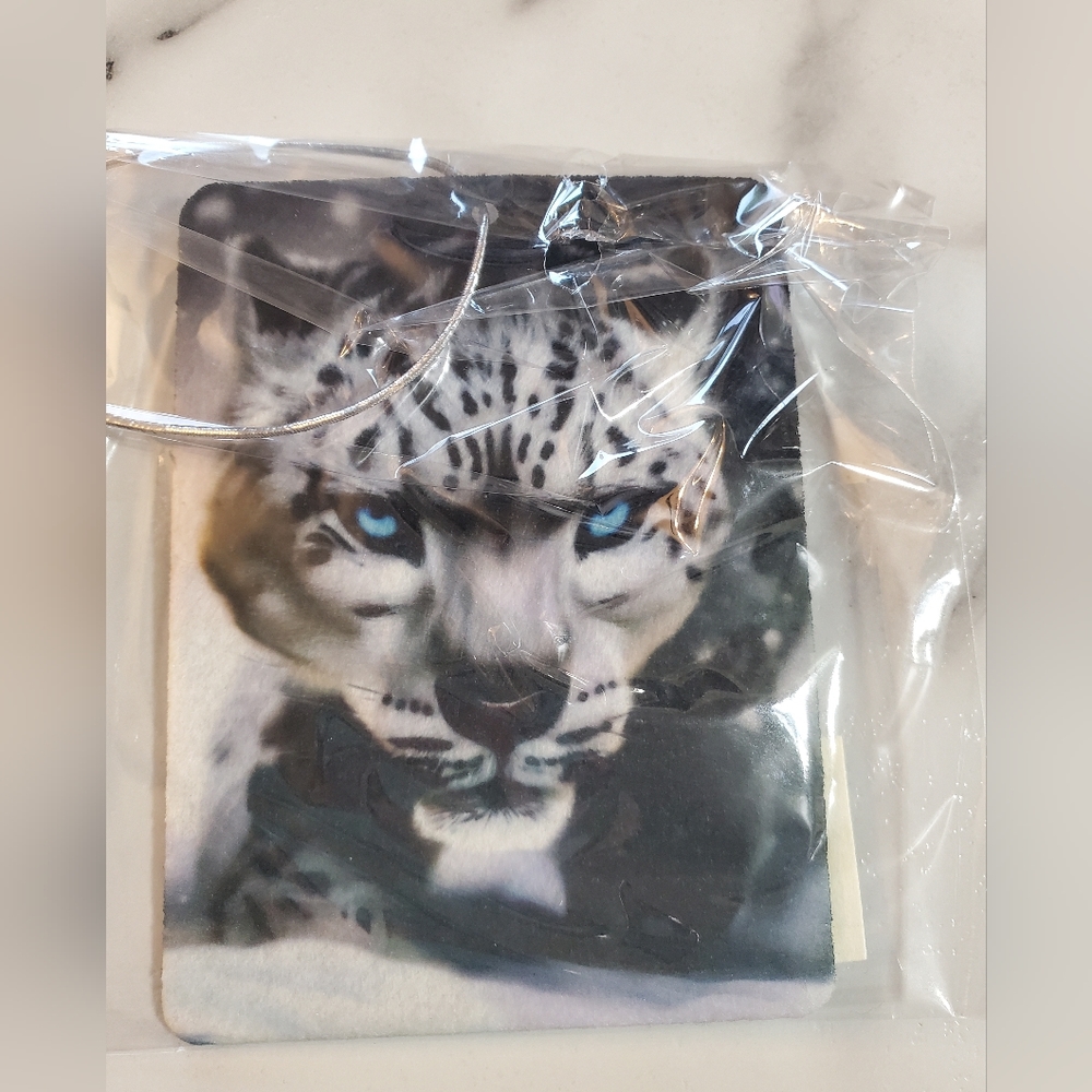 Snow Leopard Car Air Freshener